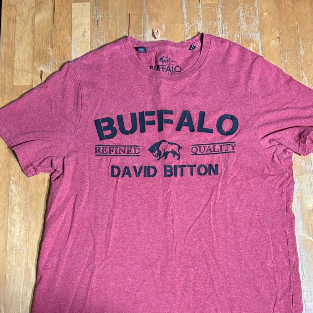 Buffalo David Bitton Men's Graphic Red Tee